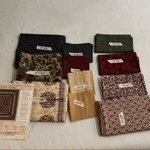 Lot of Fabric for Pansy Park Thimbleberries  Quilt by Lynette Jensen